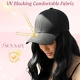 thumbnail image 3 of Chanana Hat Wig for Women Baseball Cap with Hair Extensions 6Inch Synthetic Straight Hair Adjustable Wig Hat with Attached Hair for Daily Wear, 3 of 6