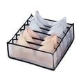 thumbnail image 1 of Bolsa de almacenamiento para ropa interior, calcetines, sujetadores, organizador, múltiples compartimentos, malla transparente y transpirable, para armario., 1 of 8