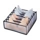 thumbnail image 1 of Bolsa de almacenamiento para ropa interior, calcetines, sujetadores, organizador, múltiples compartimentos, malla transparente y transpirable, para armario., 1 of 8