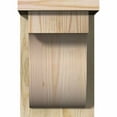 thumbnail image 2 of 8"W x 8"D x 12"H Del Monte Rough Sawn Corbel w/Backplate, Douglas Fir, 2 of 9