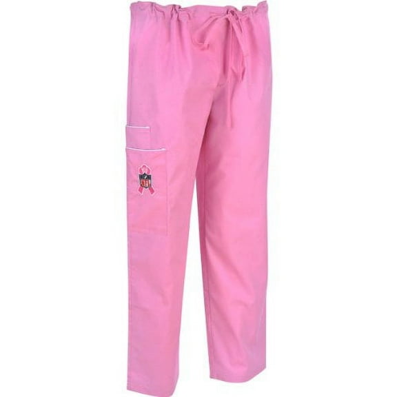 Scrub Dudz NFL Shield Breast Cancer Awareness Scrub Pants Medium