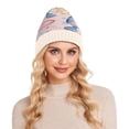 thumbnail image 7 of BZSMCE Winter Beanie Hats Casual Warm Cozy CapPastel Cat Gift Carnival Pattern, 7 of 7