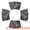 Dark Gray, variant on Unique Bargains 4pcs Wedge Placemats Black 17.7"x11.8"