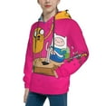 thumbnail image 4 of Adventure Time Youth Sweatshirt Hoodies Fashion Teen Hooded Hoody Pullover Clothes With Pocket For Boys Girls Clothing, 4 of 8