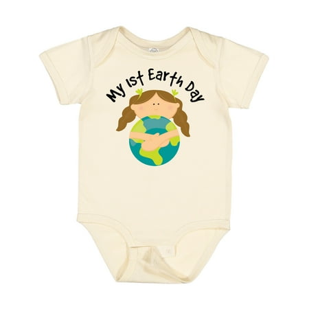 

Inktastic My First Earth Day Baby Girl Gift Baby Girl Bodysuit