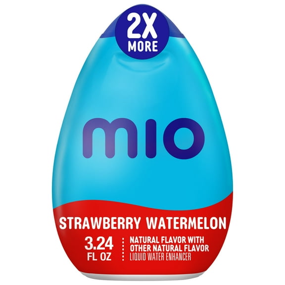 MiO Strawberry Watermelon Sugar Free Water Enhancer with 2X More, 3.24 fl oz Big Bottle, Liquids