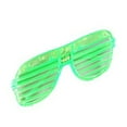 thumbnail image 1 of Gafas de sol LED que brillan en la oscuridad, gafas con persiana iluminadas intermitentes para fiesta de Halloween, color verde, 1 of 5