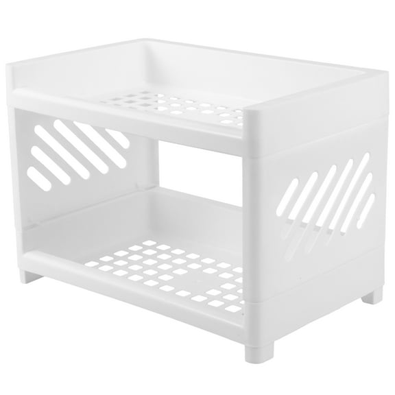 NUOLUX Small Desktop Storage Rack White 1Pcs 9.47X6.68X6.17in