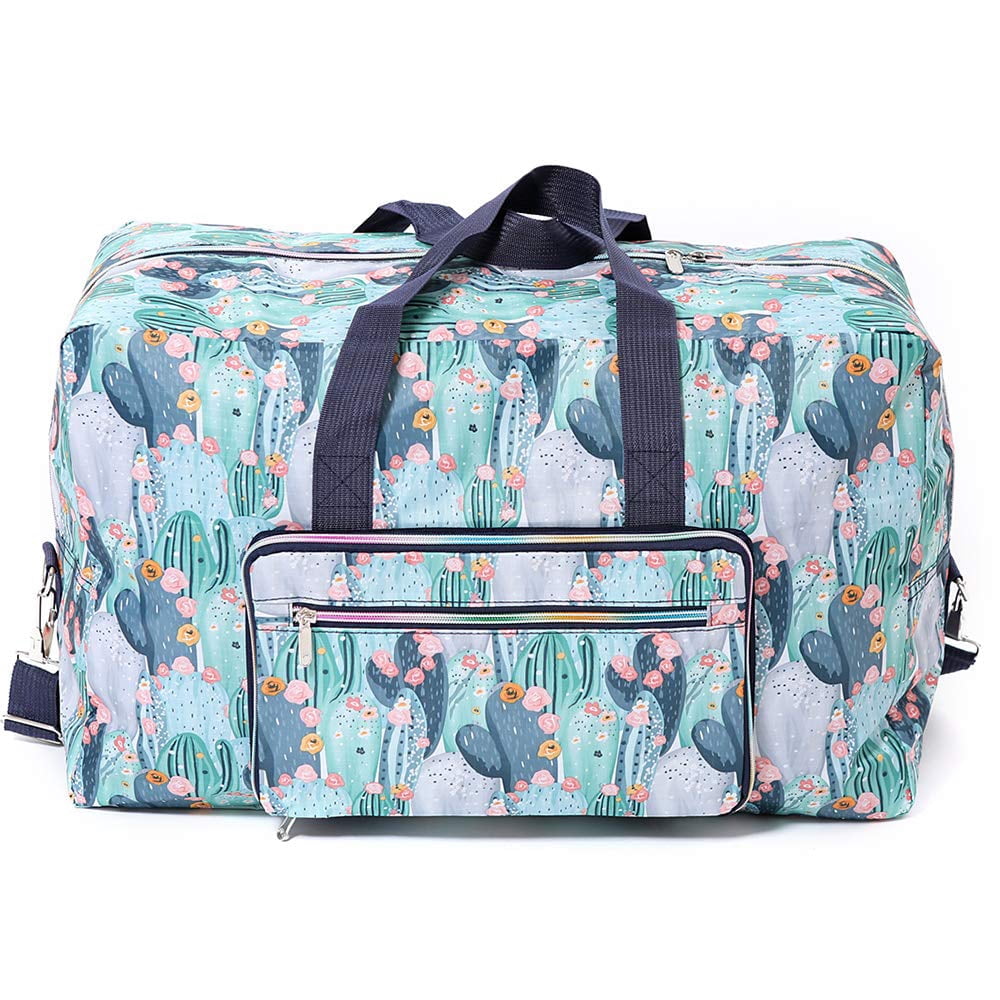 WJKB Travel Duffle Bags Sports Tote Gym Bag Shoulder Weekender Overnight Duffel Bag for Women