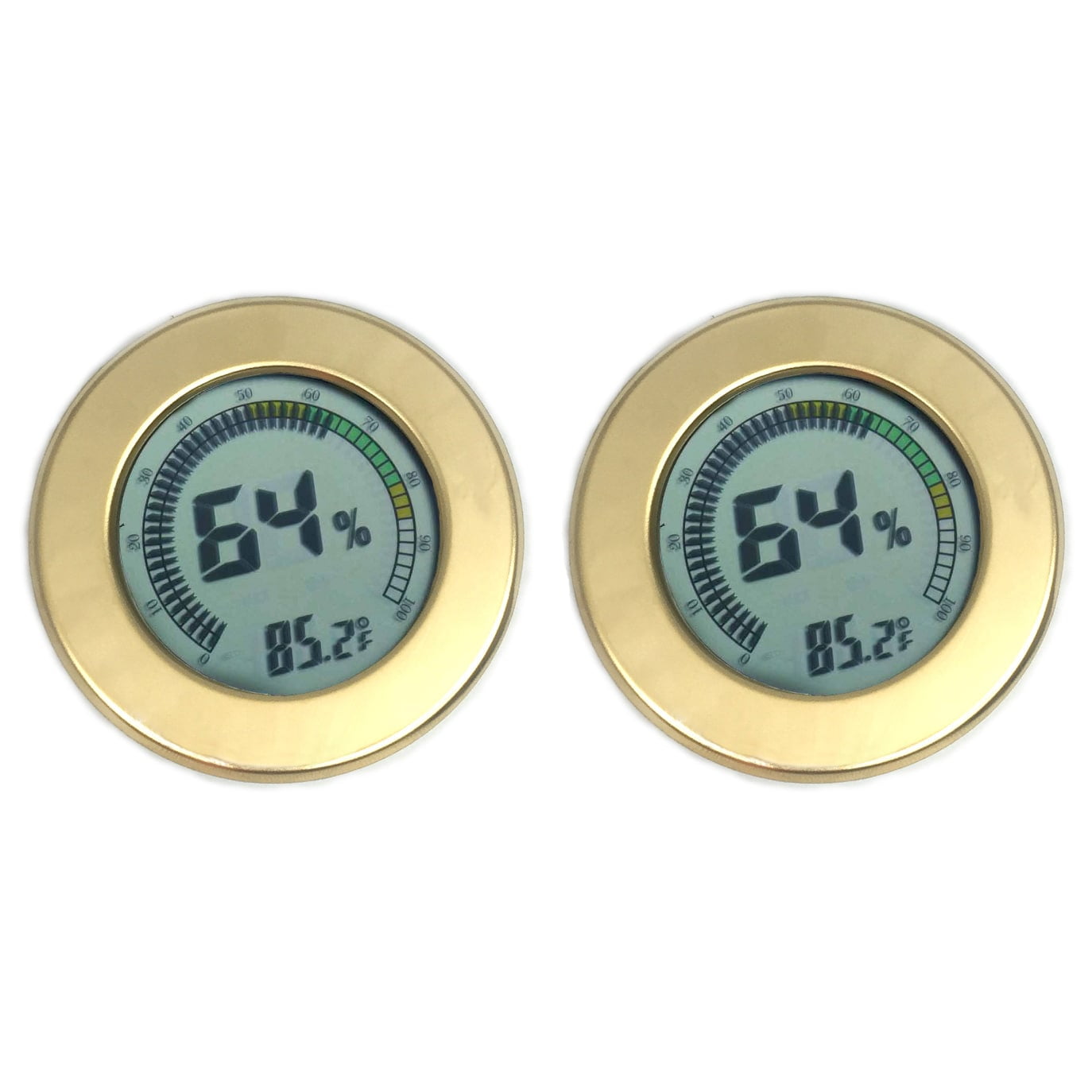 Visol  Modern Circular Digital Hygrometer - Pack of Two
