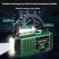 thumbnail image 4 of Radio Hand Crank Emergency 20000mAh Solar AM/FM (versión Estadounidense) Verde, 4 of 9