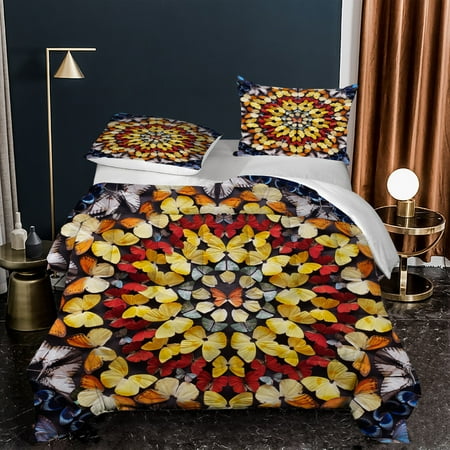 

Butterfly Quilt Kit 3d Digital Printing Feather Silk Cotton Bedding Core