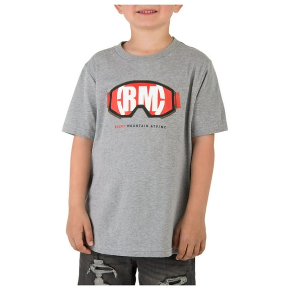 Rocky Mountain ATV/MC 197-858-0005 Youth Eagle-I T-Shirt - Grey - Medium
