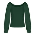 thumbnail image 5 of gakvbuo Plus Size Pullover Sweaters For Women Long Sleeve Sweatshirts Fall Tunic Tops Women Summer Long Sleeve Solid Color Sexy Lace Casual Blouse Tops, 5 of 8