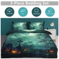 thumbnail image 5 of Quilt Cover Set Fashionable Printed Bedding Covers with Pillowcase Home Textiles, Halloween Night Spooky Twin (68"x86"), 5 of 5