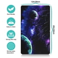 thumbnail image 5 of Dog Food Mat Nebula Cosmic Sci-fi Lovers Space Geek Star Moon Sun Rocket Absorbent Waterproof Non-Slip Pet Feeding Mat, 5 of 7