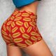 thumbnail image 4 of Balery A Big Hot Dog Pantalones cortos de entrenamiento estampados para mujer, sin costuras, ajustados, para gimnasio, yoga, correr, deportes, ejercicio activo, fitness.-XX-Large, 4 of 8
