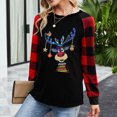 thumbnail image 2 of Camisas de Navidad Para Mujer Tops de Manga Larga Moda Casual Cómoda Blusa de Sudor Con Estampado de Navidad Odeerbi ODB199574, 2 of 9