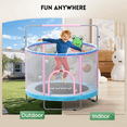 thumbnail image 6 of GVDV Trampoline for Kids, 60" Toddler Mini Trampoline with Enclosure Net, Basketball Hoop, 6 of 7