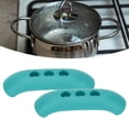 thumbnail image 3 of 2 Pcs Support de Poignée en Silicone pour Pot, Manchon de Poignée Antidérapant, 3 of 8