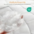 thumbnail image 4 of All Seasons Queen Duvet Insert, 88"x88" Lightweight Down Alternative, White Quilted Comforter with Corner Tabs for Adults and Teens, 4 of 7