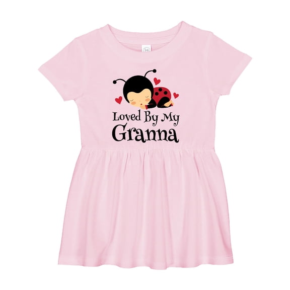 Inktastic Granna Loves Me Ladybug Girls Baby Dress
