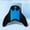 Black Blue, variant on Kids Mermaid Monofin Swim Fins, Lightweight Silicone Swimming Training Tail for Beginners, Pool and Beach Water Sports