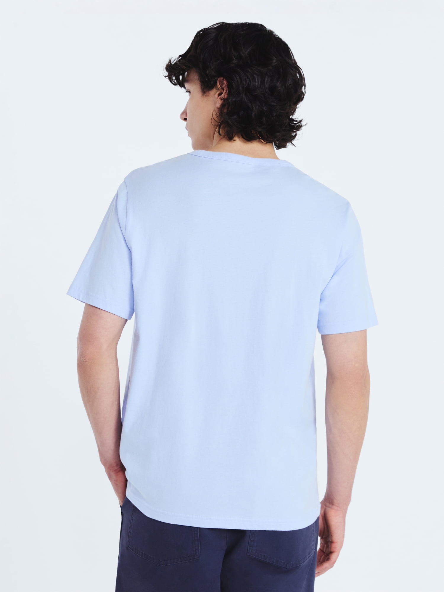 Free Assembly Men’s Everyday Cotton Tee with Short Sleeves, Sizes S-3XL