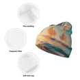 thumbnail image 3 of Gaeub Tropical Sunset Beach Scene Print Unisex Knitted Hat,Warm Winter Beanie,Unisex Fashion Knit Cuffed Cap,Ski Hat for Men and Women, 3 of 6