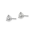 thumbnail image 3 of 1.00 Carat (Ctw VS2-SI1, D-E-F) Lab Grown Diamond Solitaire Stud Earrings in 14K White Gold with Screwbacks for Women, 3 of 4