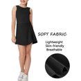 thumbnail image 4 of LANGWYQU Sleeveless Kids Girls Sport Yoga Dress Sets Children Dress & Shorts, 4 of 5