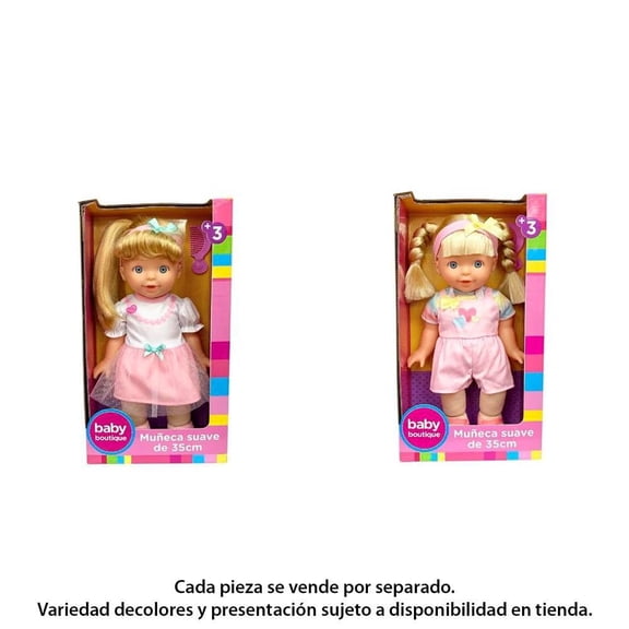 Muñeca Baby Boutique con Accesorios 35 cm Varios Modelos 1 Pieza