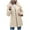 Khaki, variant on Itsame Puffer Coats for Womens Winter Jackets Hood Pocket Solid Color Casual Zipper Cotton for Women Waterproof Jacket Army Green Size XL