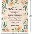 thumbnail image 2 of Mother in Law Gifts from Daughter in Law - Mother in Law Gift Blanket 60"X50" - Gifts for Mother in Law - Mother in Law Birthday Gifts - Mother in Law Wedding Gifts, Future Mother in Law Gift, 2 of 6