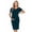 Teal, variant on Women's Short Sleeve Maternity Dress Clothes Ruched Pregnancy Bodycon Dress