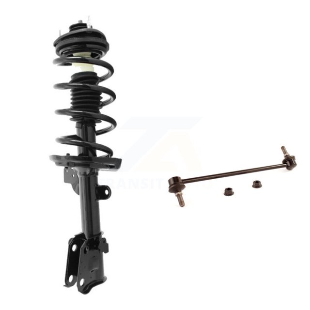 Transit Auto Front Left (Driver Side) Complete Shock Assembly and TOR Link Kit for Car 2009-2015 Honda Pilot KSS-104707