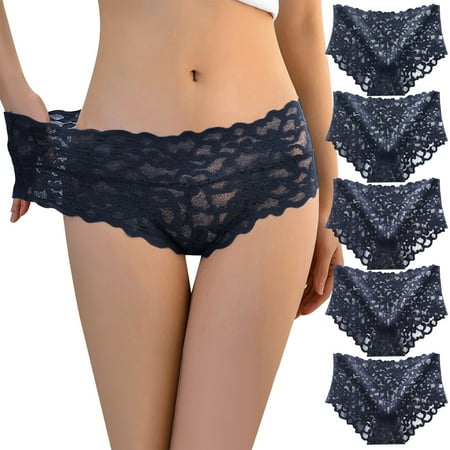 

Seamless Underwear For Women 5PC s Women Ladies Sexy Ultra Soft Seamless Low Waist Lace Panties Underwear