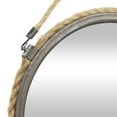thumbnail image 4 of DecMode 28", 22"H Brown Wall Mirror with Rope Accents, Set of 2, 4 of 9
