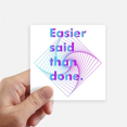 thumbnail image 1 of Active Speech Square Art Deco Fashion Sticker Square Waterproof Stickers Wallpaper Car Decal, 1 of 1