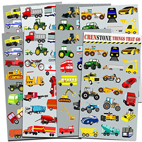geluid openbaring Onenigheid Cars and Trucks Stickers Party Supplies Pack Toddler -- Over 160 Stickers ( Cars, Fire Trucks, Construction, Buses & More!) - Walmart.com