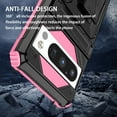 thumbnail image 2 of For Google Pixel 9 Pro XL Case with Belt Clip Holster, Heavy Duty Military Grade Drop Protective, 360° Rotating Kickstand Shockproof TPU Shell Durable Rugged Cover For Google Pixel 9 Pro XL, Pink, 2 of 15