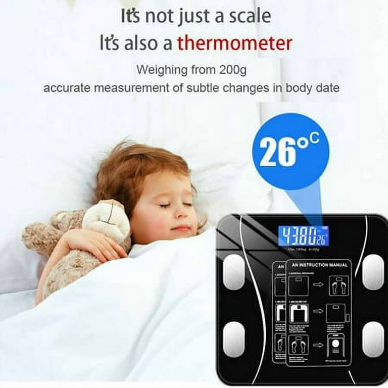 Weight Scale, Smart Scale for Body Weight, Digital Bathroom Scales BMI Weighing  Body Fat Scale, Bluetooth 19 Body Composition Monitor Health Analyzer with  Smartphone App Blue - KENTFAITH