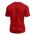 thumbnail image 6 of 250 Anniversary USA Merchandise Mens Short Sleeve Crewneck Patriotic Graphic Tee Commemorative Summer Top Red XL, 6 of 6