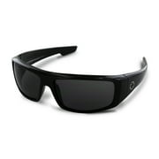 Logan Sunglasses, Shiny Black with Grey Lens