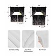 thumbnail image 5 of Black Botanical Swag Curtains for Living Room/Bedroom Windows, Dragonfly Flower Leaf Retro Style Kitchen Curtains and Valances Set 36 Inch Length, Light Filtering Swags Valance Curtain Panels, 5 of 5