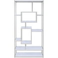 thumbnail image 3 of Alize Metal Modern Artsy styled Gray Finished Bookcase with Shelves, 3 of 5