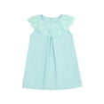 thumbnail image 2 of LYHaoo Kids Toddler Baby Girls Summer Solid Cotton Sleeveless Casual Dress Cotton Kids Dresses For Girls Clothing,Girls Basic Dresses Sizes 3-4 Years Blue, 2 of 7