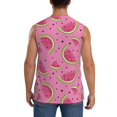 thumbnail image 4 of Balery Watermelon Camisetas sin mangas para hombre, absorbe la humedad y protege contra el mal olor.-Medium, 4 of 7