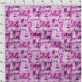 thumbnail image 4 of oneOone Polyester Spandex Fuschia Pink Fabric Abstracts Dress Material Fabric Print Fabric By The Yard 56 Inch Wide, 4 of 6