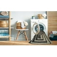 thumbnail image 2 of Ahgly Company Machine Washable Indoor Rectangle Contemporary Light French Beige Brown Area Rugs, 2' x 4', 2 of 7